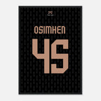 Solo il Gala Osimhen Poster Fußball Poster mit Rahmen