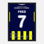 Fred´s Traumtor gegen Feyenoord bringt Fener in die nächste Runde Fußball Poster mit Rahmen