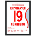 Jan Kristiansen mit dem Traumtor zum DFB Pokalsieg 2007 Fußball Poster mit Rahmen