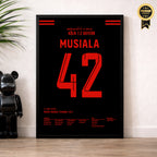 Musiala raubt Dortmund die Meisterschaft in letzter Minute Fußball Poster mit Rahmen
