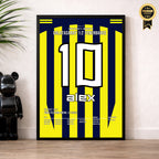 Alex dreht das Spiel im 1. Derby in der Türk Telekom Arena Fußball Poster mit Rahmen