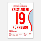 Jan Kristiansen mit dem Traumtor zum DFB Pokalsieg 2007 Fußball Poster mit Rahmen
