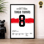 Tiago Tomas schickt Stuttgart per Hacke erneut nach Berlin Fußball Poster mit Rahmen