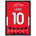 Leao führt Milan zum Super Cup Comeback im Derby Fußball Poster mit Rahmen