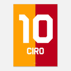 Ciro Mertens - Aslan'in Oglu Fußball Poster mit Rahmen