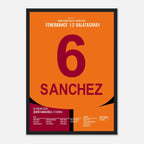 Davinson Sanchez rettet Gala per Fallrückzieher gegen Fener Fußball Poster mit Rahmen