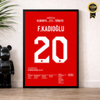 Ferdi´s Ausgleichtreffer gegen Deutschland im Olympiastadion Berlin Fußball Poster mit Rahmen