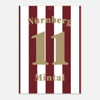 Marek Mintal - 125 Jahre FCN Fußball Poster mit Rahmen