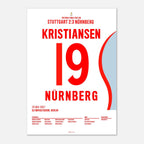 Jan Kristiansen mit dem Traumtor zum DFB Pokalsieg 2007 Fußball Poster mit Rahmen