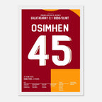 Osimhen und Gala pressen Bodø/Glimt auseinander Fußball Poster mit Rahmen