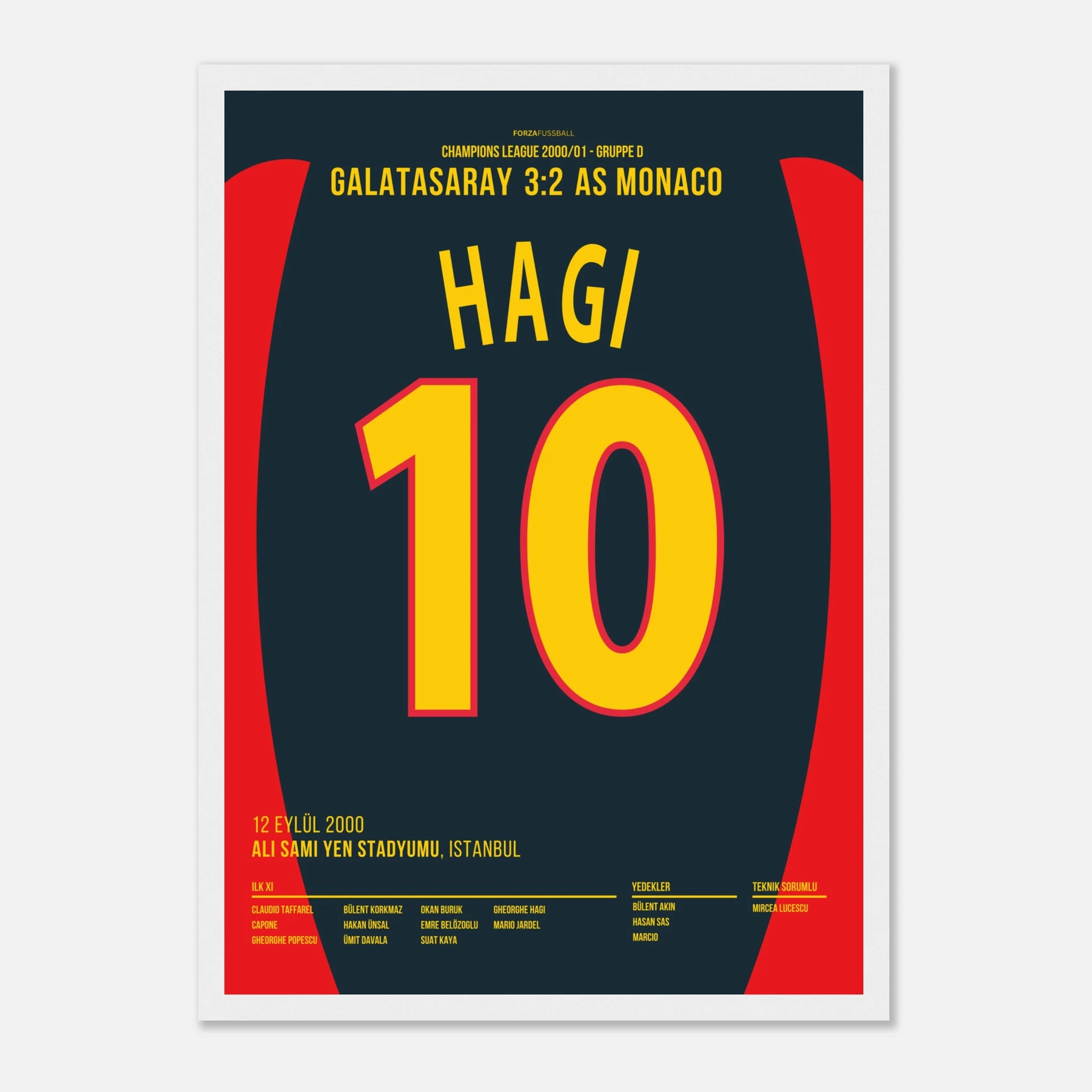 Hagi with the dream goal to win against Monaco