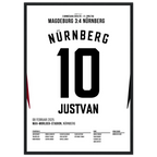 Justvan mit dem last Minute Siegtreffer in Magdeburg