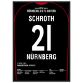 Markus Schroth war dabei! FCN 3 - Bayern 0 Fußball Poster mit Rahmen