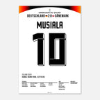 Jamal Musiala schickt Deutschland ins EM Viertelfinale Fußball Poster mit Rahmen