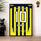 Alex dreht das Derby gegen Besiktas mit einem Hattrick in Fener´s Meistersaison Fußball Poster mit Rahmen