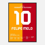 Melo lässt Lichter im Kadiköy ausknipsen Fußball Poster mit Rahmen