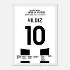 Kenan Yildiz with 2 goals in the 4-4 draw against Inter