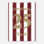 Javier Pinola - 125 Jahre FCN Fußball Poster mit Rahmen