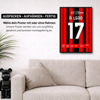 Scudetto Loading..Leao's später Siegtreffer gegen die Fiorentina Fußball Poster mit Rahmen
