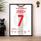 Ziyech führt Marokko gegen Kanada ins WM Achtelfinale Fußball Poster mit Rahmen