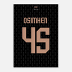 Solo il Gala Osimhen Poster Fußball Poster mit Rahmen