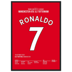 Ronaldo saves Man Utd with a hat-trick against Tottenham