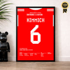 Kimmich's Volley entscheidet Meisterschaft & Klassiker 2026 Fußball Poster mit Rahmen