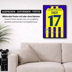 Tuncay und Fener schrauben Gala mit 6:0 auseinander Fußball Poster mit Rahmen