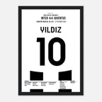 Kenan Yildiz with 2 goals in the 4-4 draw against Inter