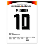 Jamal Musiala schickt Deutschland ins EM Viertelfinale Fußball Poster mit Rahmen