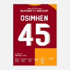 Osimhen und Gala pressen Bodø/Glimt auseinander Fußball Poster mit Rahmen