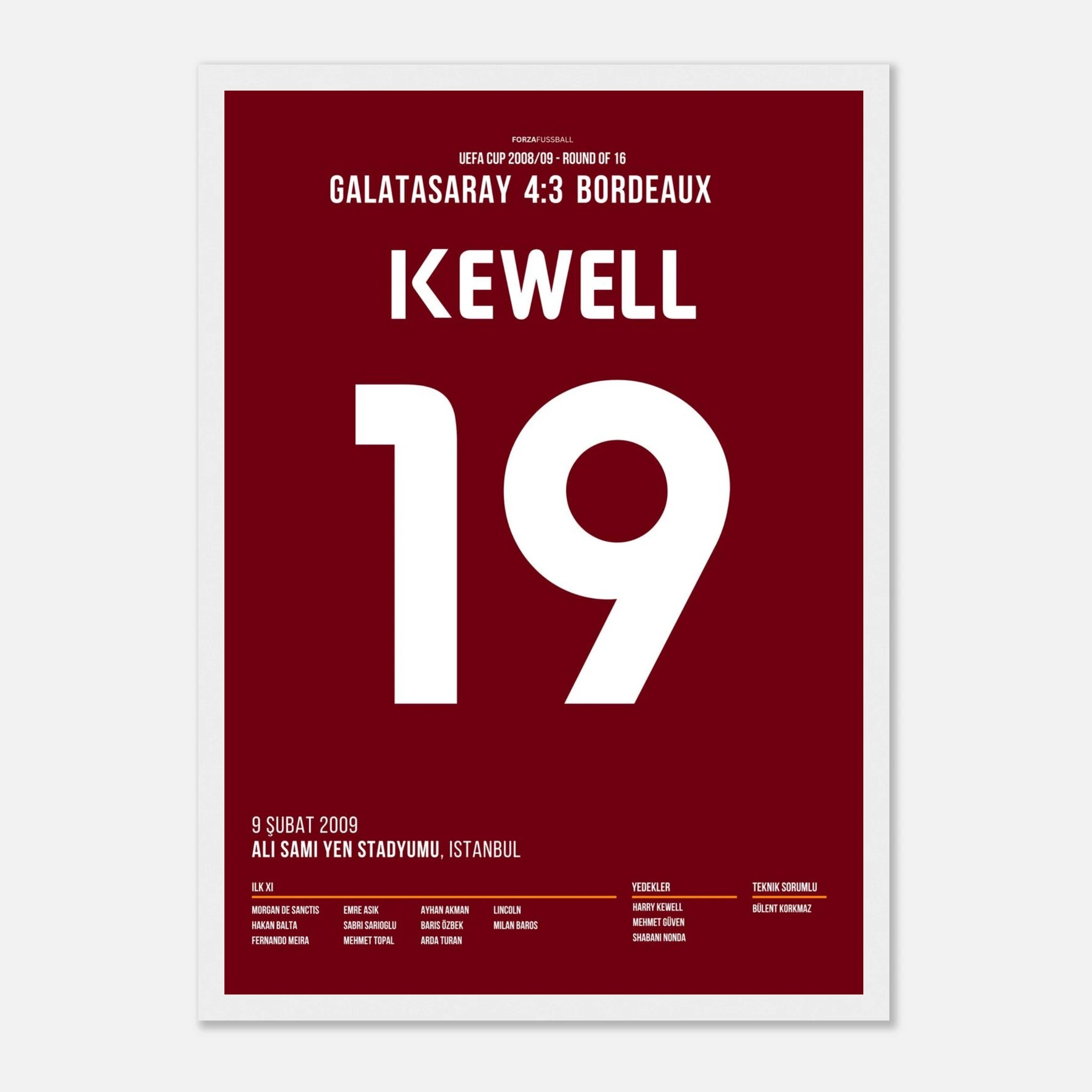 Harry Kewell scores in the UEFA Cup during the legendary 4-3 victory against Bordeaux