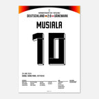 Jamal Musiala schickt Deutschland ins EM Viertelfinale Fußball Poster mit Rahmen