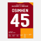Osimhen und Gala pressen Bodø/Glimt auseinander Fußball Poster mit Rahmen