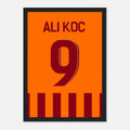 Mauro Icardi feiert Ali Koc Fußball Poster mit Rahmen
