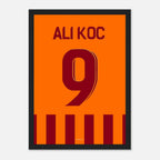Mauro Icardi feiert Ali Koc Fußball Poster mit Rahmen