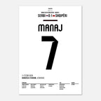 Rey Manaj schießt Albanien zum historischen Sieg gegen Serbien Fußball Poster mit Rahmen