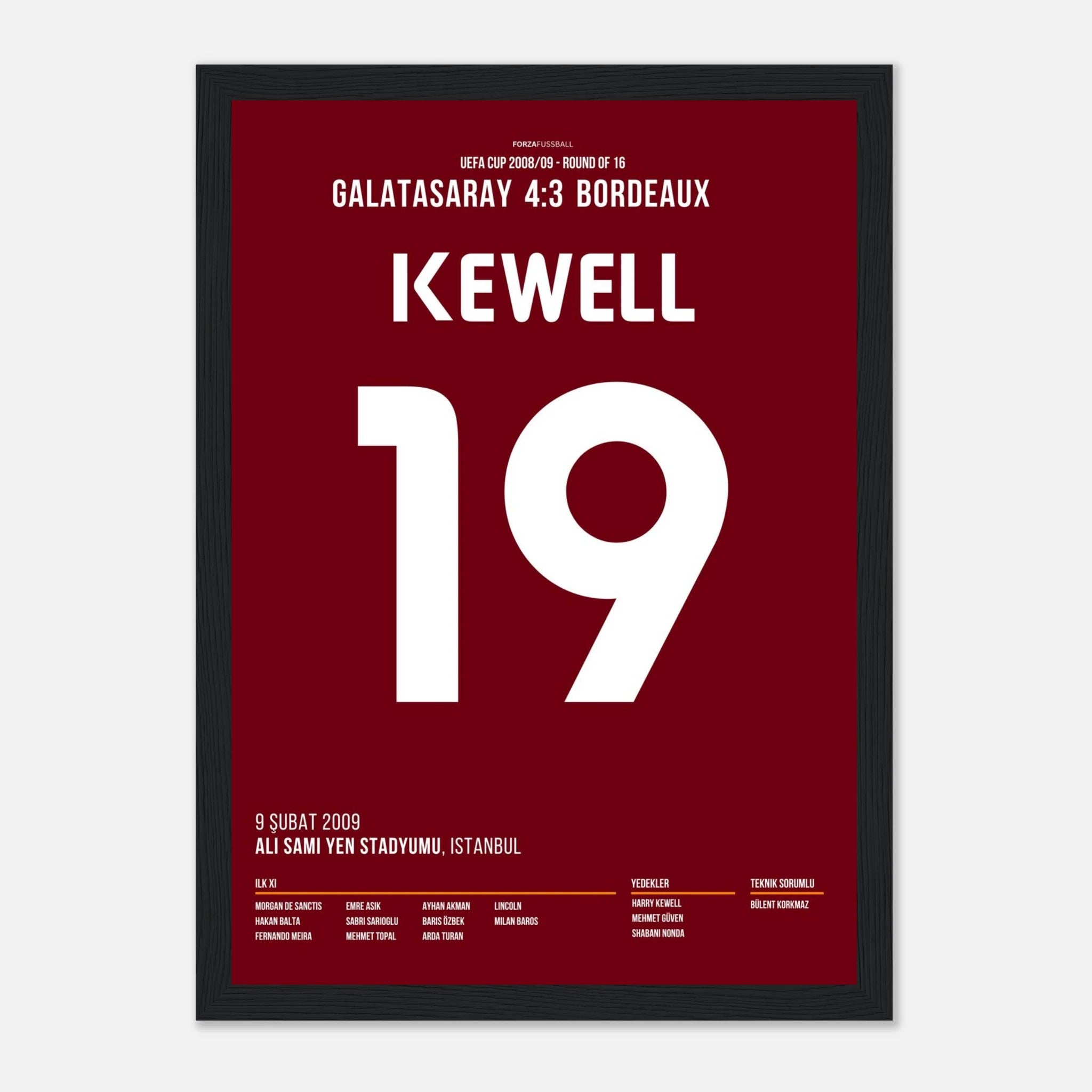Harry Kewell scores in the UEFA Cup during the legendary 4-3 victory against Bordeaux