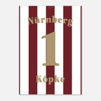 Andi Köpke - 125 Jahre FCN Fußball Poster mit Rahmen