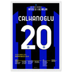 Hakan Calhanoglu scores against his former club in the derby