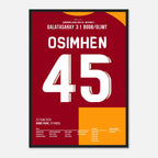 Osimhen und Gala pressen Bodø/Glimt auseinander Fußball Poster mit Rahmen