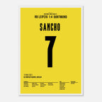Jadon Sancho führt Dortmund mit Doppelpack zum DFB Pokal Sieg Fußball Poster mit Rahmen