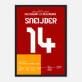 Sneijder dreht das Spiel gegen Real mit Tor und Vorlage Fußball Poster mit Rahmen
