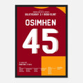 Osimhen und Gala pressen Bodø/Glimt auseinander Fußball Poster mit Rahmen