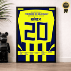 Alex führt Fener zum 4:0 Derbysieg gegen Gala Fußball Poster mit Rahmen