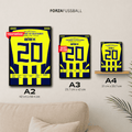 Alex führt Fener zum 4:0 Derbysieg gegen Gala Fußball Poster mit Rahmen