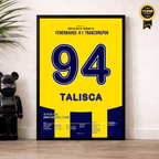 Anderson Talisca drückt Trabzonspor ein Hattrick rein Fußball Poster mit Rahmen