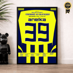 Nicolas Anelka mit dem 4:0 zum Derbysieg gegen Galatasaray Fußball Poster mit Rahmen