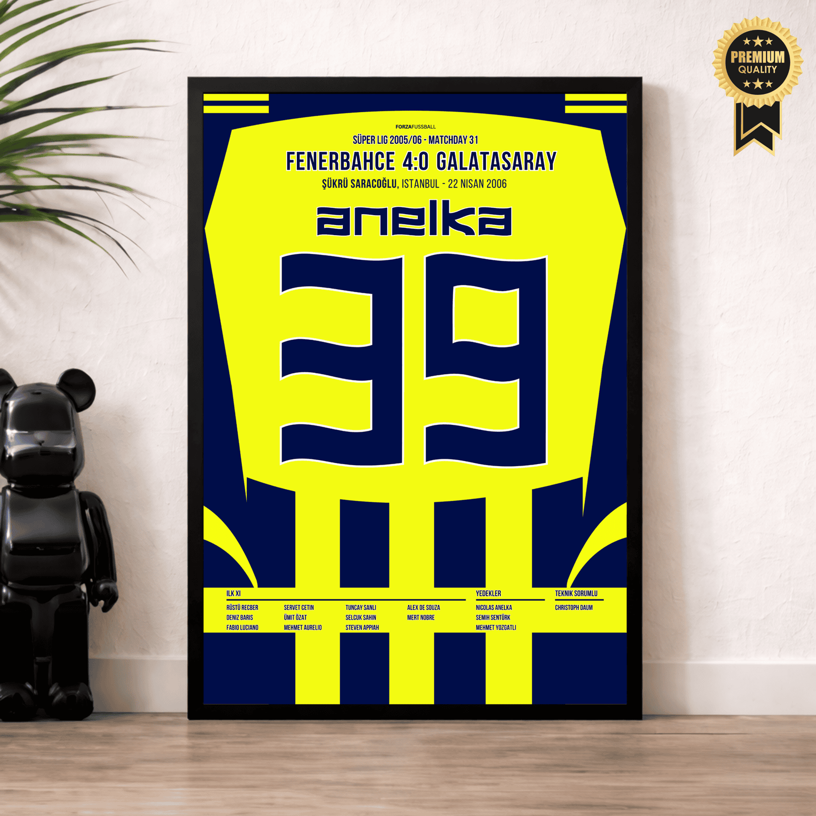 Nicolas Anelka mit dem 4:0 zum Derbysieg gegen Galatasaray