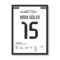 Arda Güler mit dem Tor des Jahres aus fast 70 Metern Fußball Poster mit Rahmen